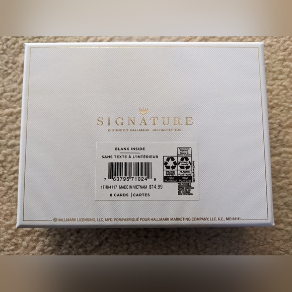 Hallmark Signature Thank You Cards 8pk + Envelopes "Thanks A Bunch" Bananas OPEN - Picture 3 of 6